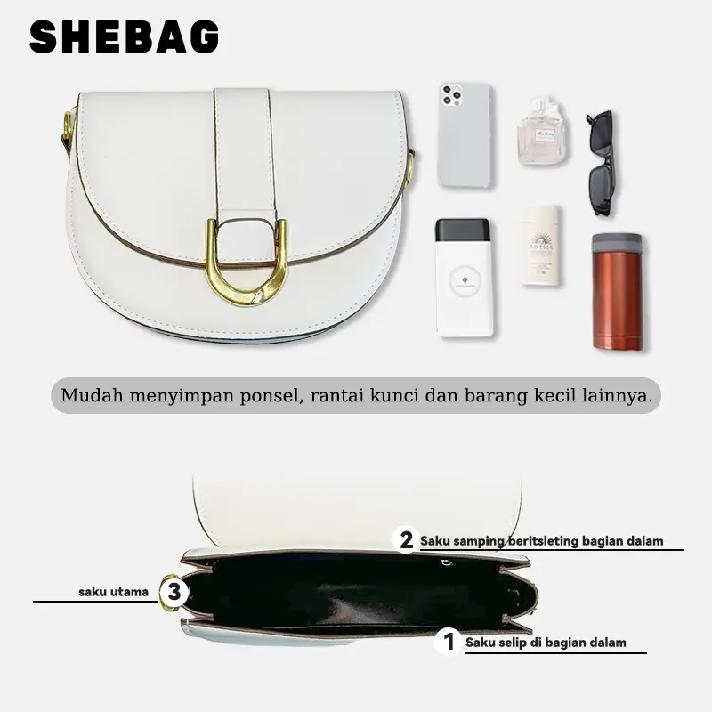 SHEBAG Tas Wanita Selempang Import C.K Saddle Gabine - Handbag Wanita 03 2