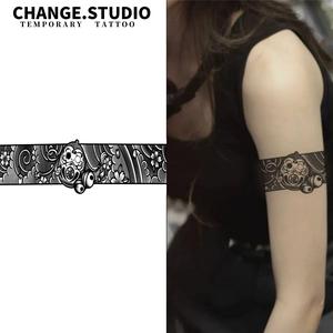 รอยสักชั่วคราว ดีไซน์ธงนำโชค กันน้ำ รอยสักชั่วคราว ติดทนนาน 15 วัน เหมาะสำหรับแขน สติ๊กเกอร์รอยสัก