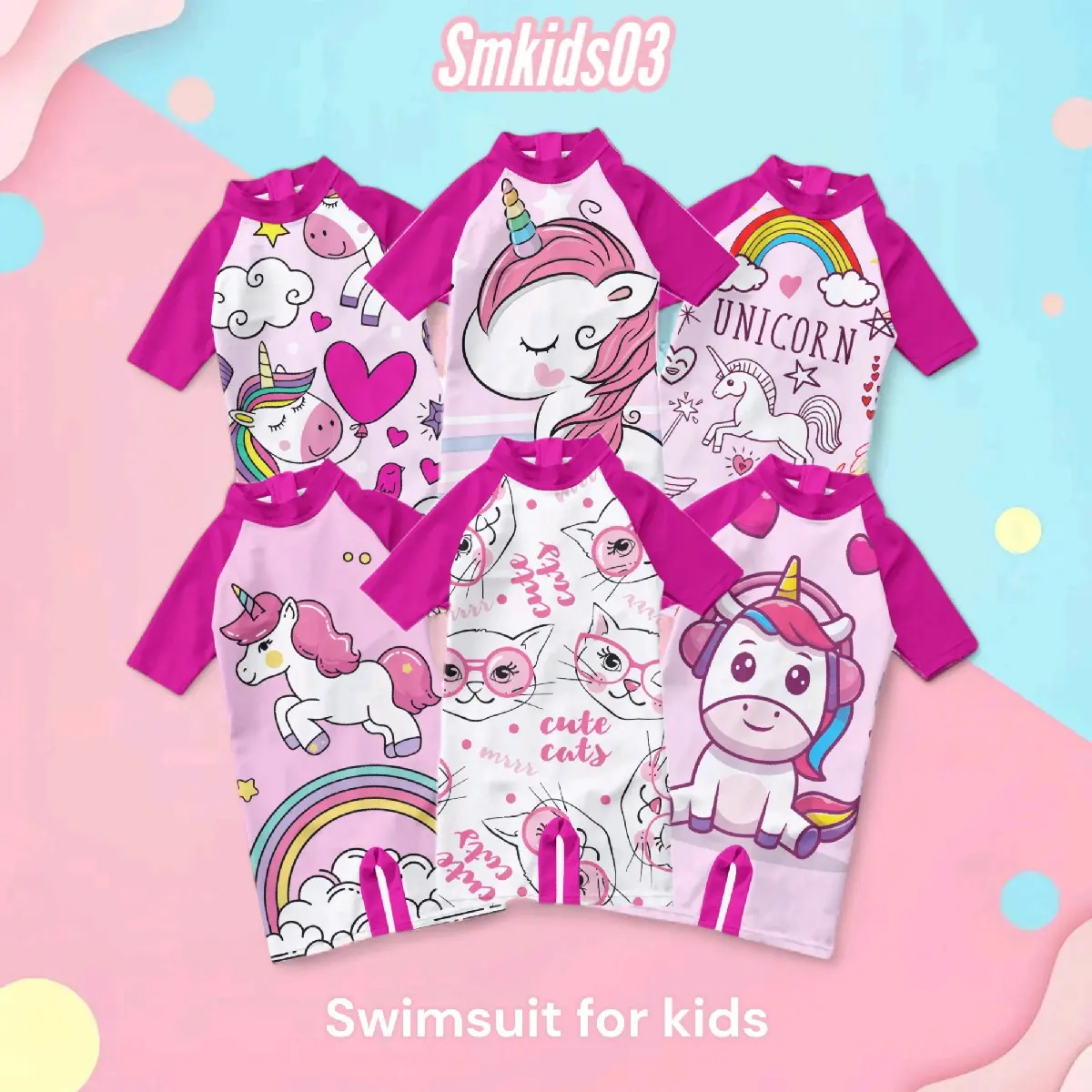 SMKIDS - Baju renang anak perempuan 1-10 tahun Vol2 terlaris Bayi
