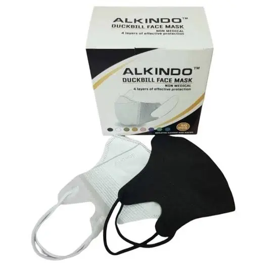 Masker Duckbill 4 Ply Alkindo - Isi 50 Pcs/Box - Nyaman & Aman di Kulit Elegan Di Pakai 8
