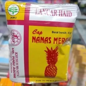 jamu Cap NANAS MERAH isi 5 sachet pelancar haid
