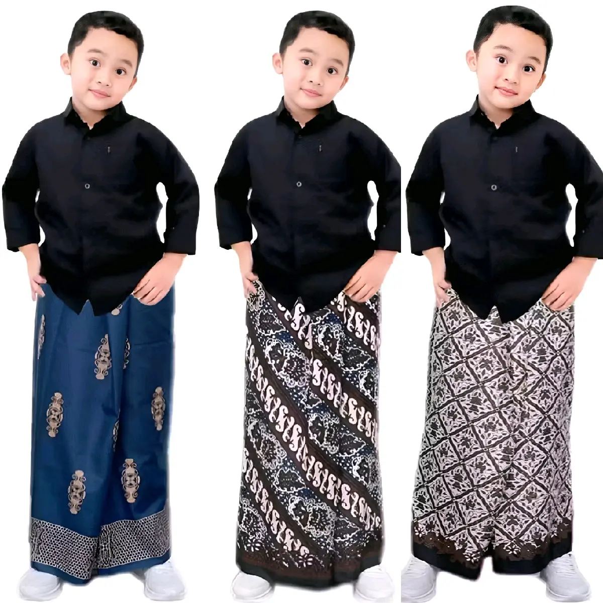 Sarung Anak Instan Sarung Batik Pekalongan Umur 2 sampai 16 tahun Sarung Instan anak Muslim Motif keren Nyaman di pakai