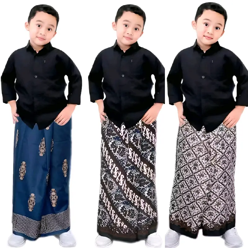 Sarung Anak Instan Sarung Batik Pekalongan Umur 2 sampai 16 tahun Sarung Instan anak Muslim Motif keren Nyaman di pakai 0