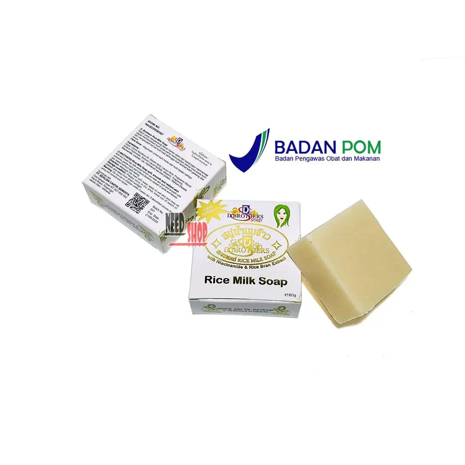 D Brothers Rice Milk Soap / Sabun Beras Thailand BPOM 60 Gram