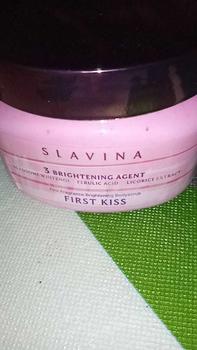 Product Review of SLAVINA Organic Rice Body Scrub First Kiss | scrub badan untuk menghilangkan bekas luka from ￶** 0