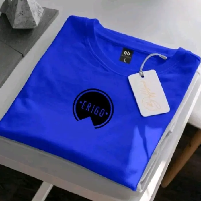 COD.!! Kaos Distro Tshirt Premium Lengan Pendek ER1GO Bulat Hitam Baju Oblong Unisex Pria Wanita Katun Dewasa Keren Combed 6
