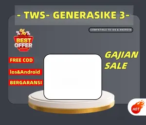 Headphone Nirkabel Galaxysacc Bluetooth PRO Gen 3 Klon Super Kualitas Tinggi 1:1 Bass White