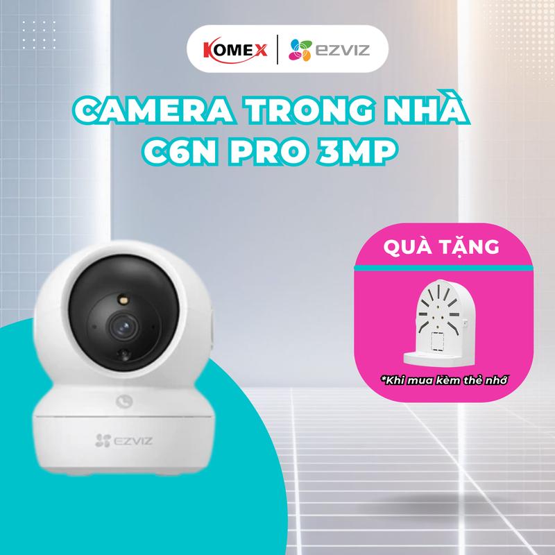 Camera wifi trong nhà EZVIZ C6N PRO 3MP, Xoay 360 độ, Độ phân giải 2K, Đàm thoại 2 chiều - Ezviz Komex Store