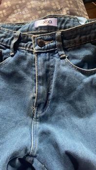 Product Review of JINISO HOTTY GANG - 329 Cutbray Highwaist Celana Jeans Wanita Warna Ocean Blue from T**a 0