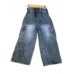 Celana Baggy Jeans Cargo Anak Bahan Nyaman dan Lembut Desain Cargo Fungsional Cocok untuk Aktivitas Sehari-hari