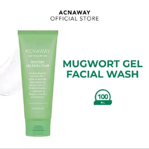 ACNAWAY Mugwort Gel Facial Wash Cleanser Acne Friendly Face Wash - Sabun Cuci Muka