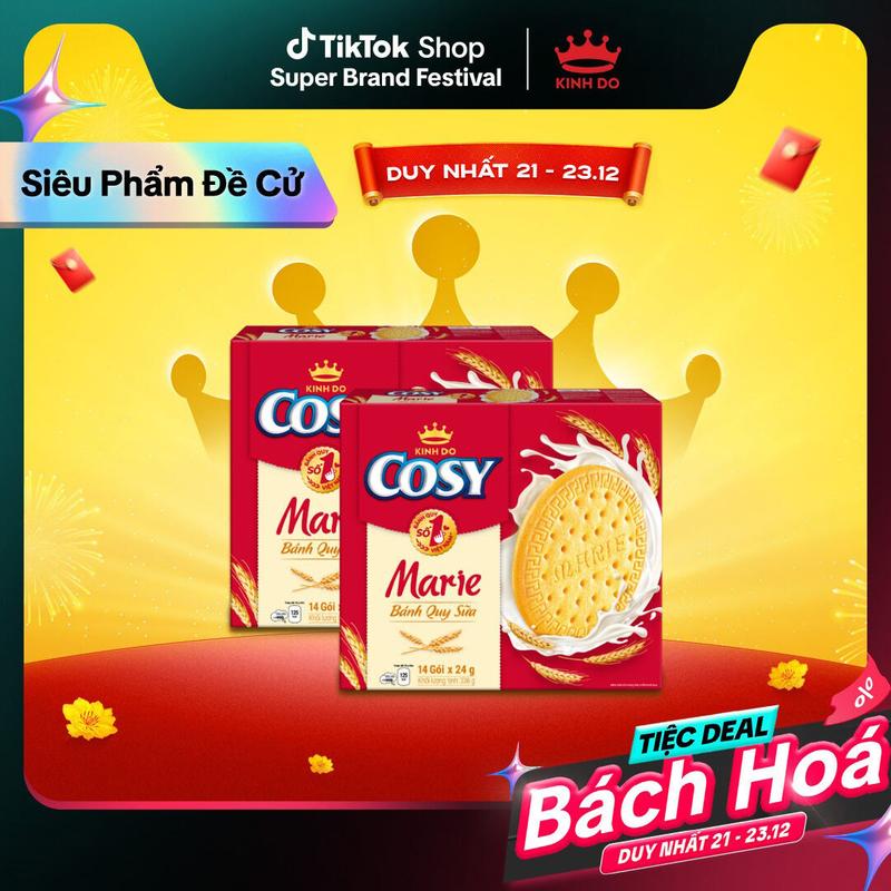 Bánh Quy Sữa Cosy Marie Combo 2 Hộp x 336G