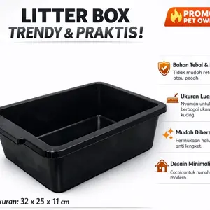 LITTER BOX TRENDY BAK TAHU SERBAGUNA PREMIUM Kitchenware Plastik