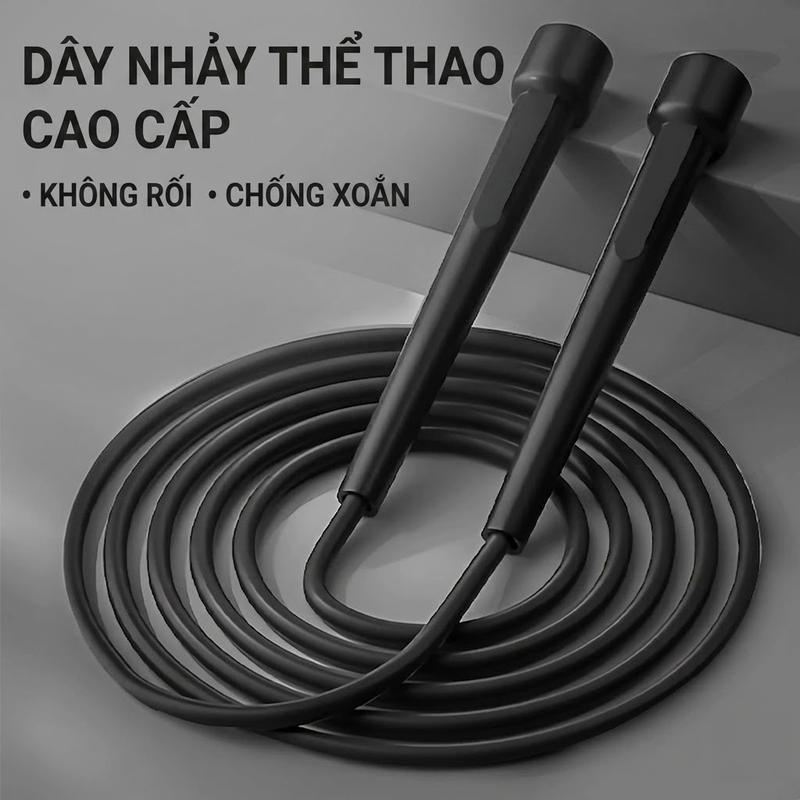 Dây nhảy tập gym chuyên nghiệp dây cao su chống rối tay cầm êm chống trượt phù…