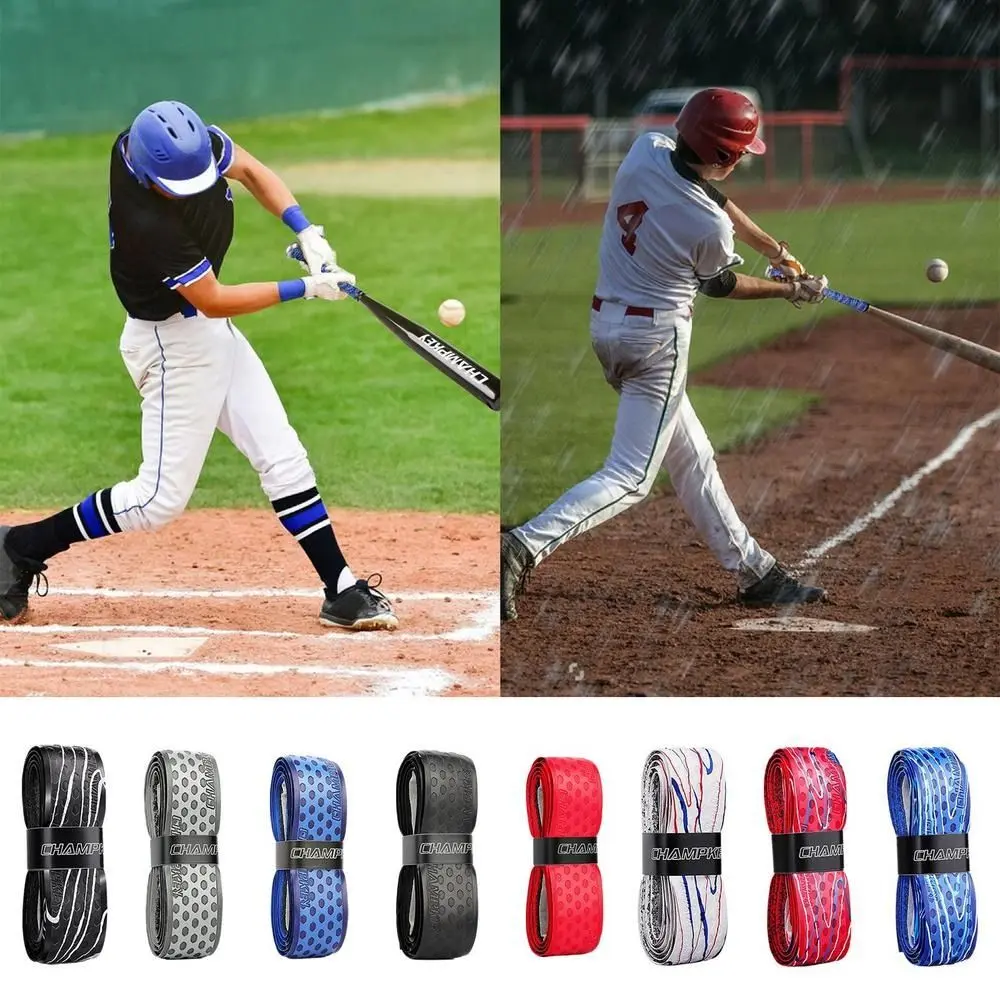 Anti-slip Bat Grip Tape Breathable PU Sweatband Baseball Sweatband Absorbs Sweat Baseball PU Grip Tape for Baseball
