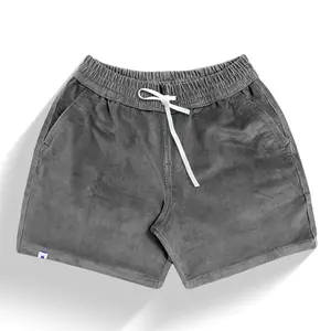 Sufine Celana Pendek Corduroy "GREY" Bahan Katun Lembut dan Nyaman Cocok untuk Casual atau Semi Formal Ukuran Standar Indonesia