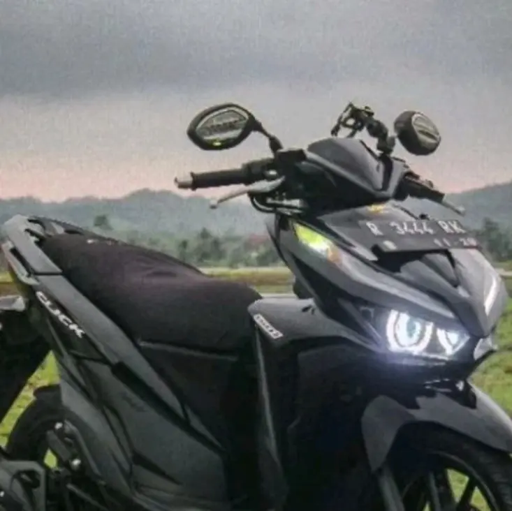 Spion Bubut 3 Jari Led Original AHM Vario Beat Genio Scoopy Supra Grand Legenda PCX Accessories Motor Lampu Stang Motorcycle - Kendaraan 2