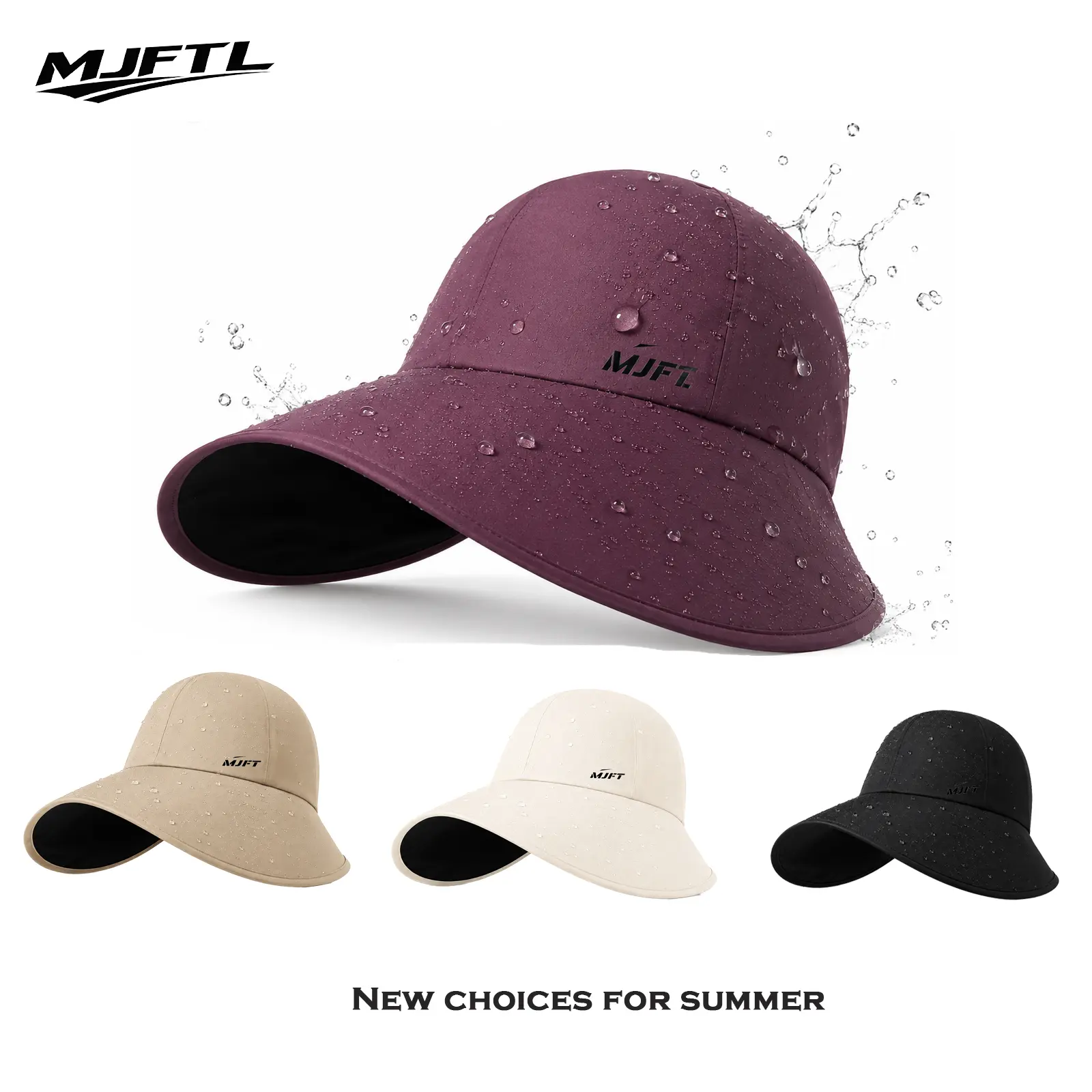 Nón Chống Nắng Nữ MJFTL Che kín mặt 270° Vành Rộng Vải chống nước Giúp mặt trông nhỏ hơn Cao Cấp