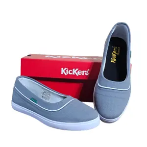 Sepatu Flat Slip On wanita Terbaru 2024 Kanvas Import Karet Empuk Lentur Nyaman Diakaki Kekinian Keren Viral Shoes