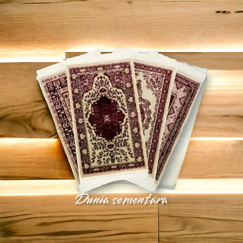 SAJADAH YAKAR KARPET MIDI TURKIYE/ BAHAN BLUDRU HALUS/ UKURAN 105x55cm Nyaman Muslim Motif Bulu Rumbai Tebal Lembut Umroh Haji 3