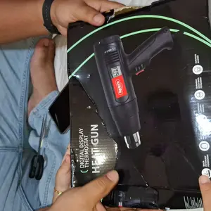 REAIM Heat Gun Hot Air Gun Mesin Heat Gun Pistol Panas Heat Gun Digital 900W 60°C-600°C Layar Digital