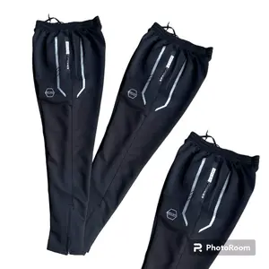 Celana running pria gym jogging harian bahan misty tebal elastis Sport