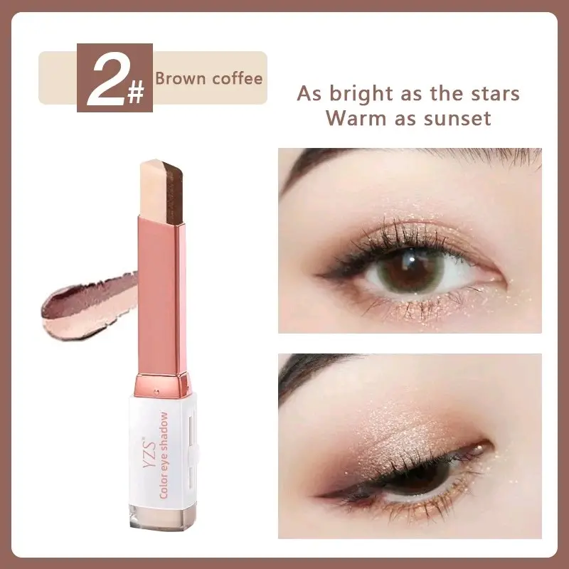 Eyeshadow DoubleGlow Original Double Color Eye Shadow Double Color Eyeshadow Eyeshadow Stick Gradient Ombre Color Lasting 4