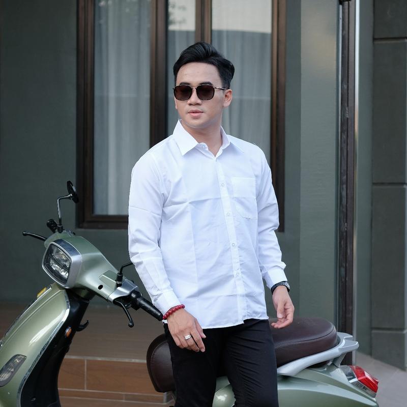 Product Introduction of Kemeja Putih Polos Formal Slimfit Kemeja Pria Lengan Panjang Bahan Katun Adem Lembut 65