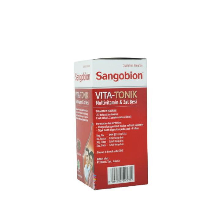 Gambar SANGOBION VITA TONIK 1 BOTOL ISI 250ML dari Apotek Arjuna Cakung Kota Administrasi Jakarta Timur Tokopedia