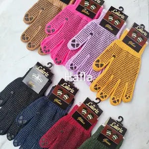 Paket 6 Pasang Sarung Tangan Kerja Pria Wanita Dewasa Antislip Rajut Bisa Berkendara Motor Gloves