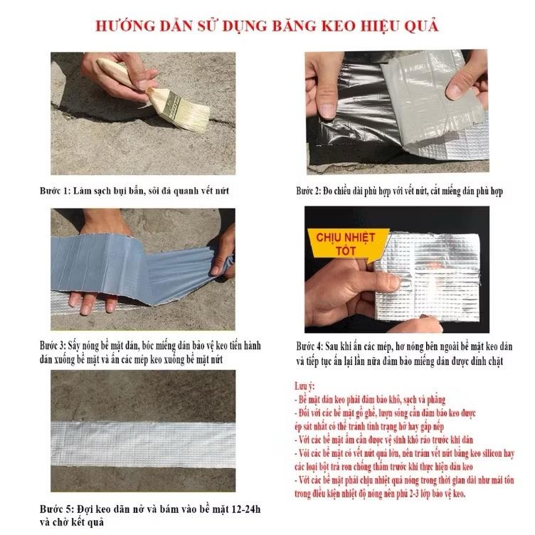 Product Introduction of Băng dính chống thấm x2000. Loại 10cm 7
