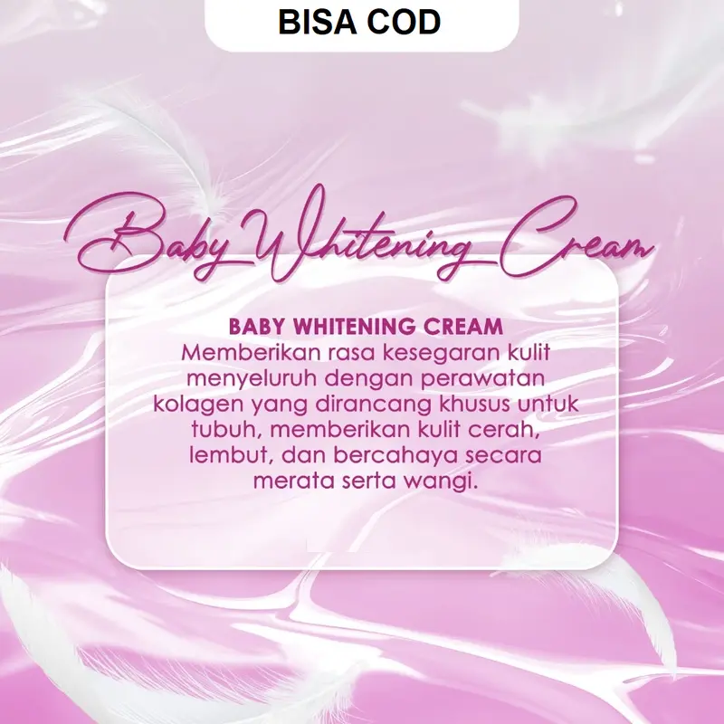 BPOM Whitening Cream Pemutih Lipatan Badan Permanen 3x Lebih Cepat 1