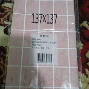 R407 Taplak Meja Anti Air Motif Kotak-Kotak Bahan PEVA