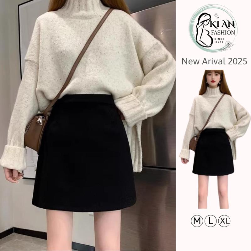 Chân váy bầu ngắn 19 KIAN thiết kế dáng chữ A chân váy bầu chất umi siêu mềm mịn chân váy bầu mặc công sở đi làm,đi chơi