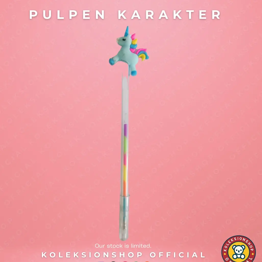 Pullpen Gel Karakter Kuda - Model Terbaru