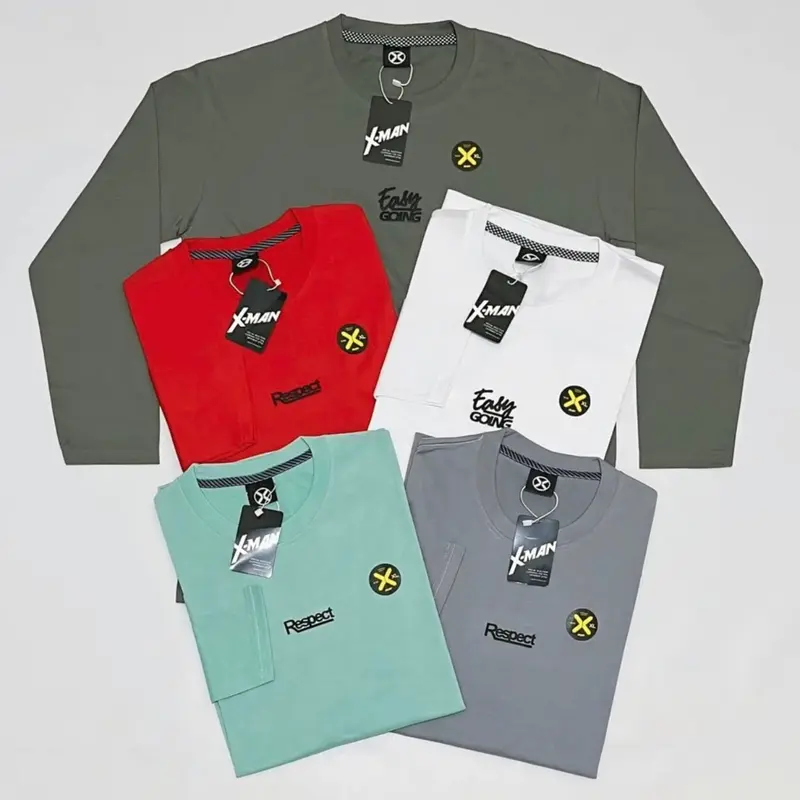 Paket 3 Pcs Kaos Distro Lengan Panjang Pria Dan Wanita Terlaris/Kaos Distro Lengan Panjang Kekinian Katun 1
