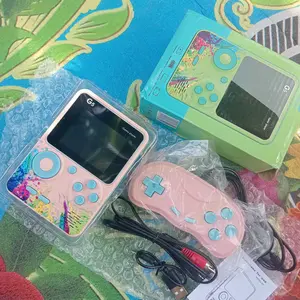 Game Boy Game Bot Gameboy Console Portable Game Player Built-in Clasic 500 Games Connect to TV or Gamepad 1000mAh 1 Player or 2 Player/ Gamepad 2 Pemain Dapat Stick G5 Hadiah Sempurna Terbaik/ Gameboy Retro Terbaik Dapat Stick Bisa Untuk 2 Orang