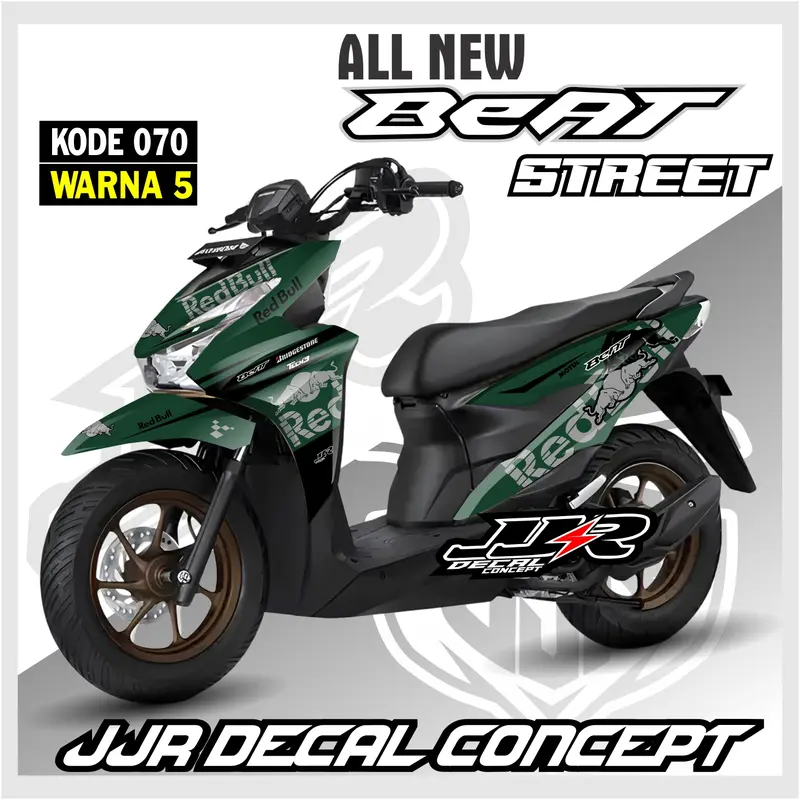 STICKER NEW BEAT 2025 FULL BODY STREET  MOTIF 070 STIKER HONDA BEAT STREET TERBARU 5