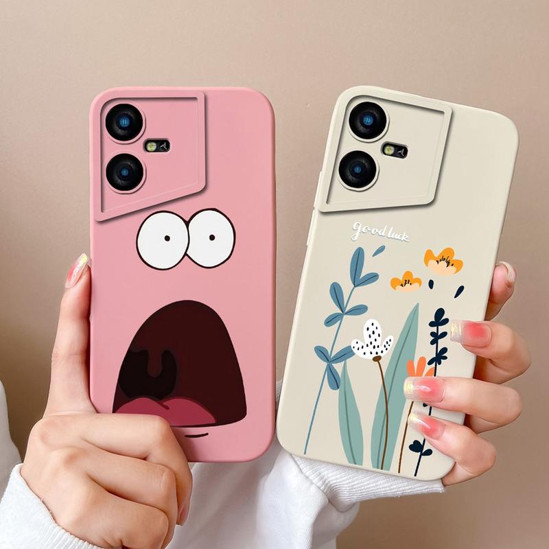  Vỏ Tecno Pova Neo3 Ốp Điện Thoại phổ biến hoa đáng yêu chống sốc cone lỏng hình vuông nắp lưng bảo vệ cho Tecno Pova Neo 3 PovaNeo3 cản 