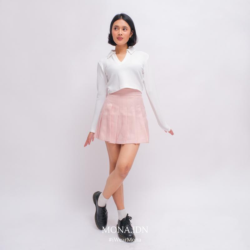 MONA - Suzy Skort Wanita Rok Tennis Casual Celana Rok Perempuan Semiwol Premium Tebal Tidak Menerawang 4