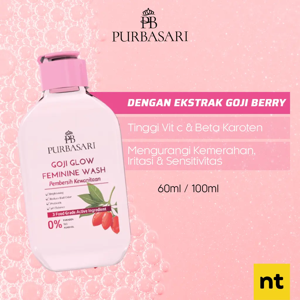 Purbasari Goji Glow Feminine Wash / Sabun Pembersih Kewanitaan