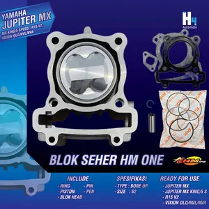 Blok Seher Boring Bore Up MX Vixion NEW NVL NVA R15 V2 Vixion Old 62mm 63mm Racing Piston Ring Cylinder Set Original HM1