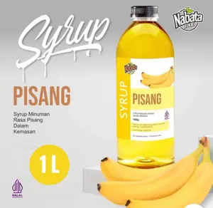 Sirup MInuman Rasa Pisang 1 Liter Nabata Food | Banana Syrup 1000 ml