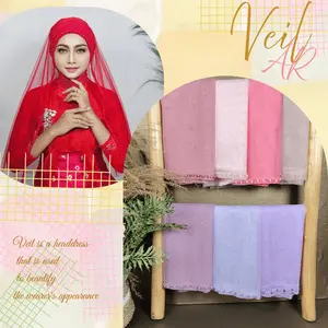 veil mutiara ar pendek besan