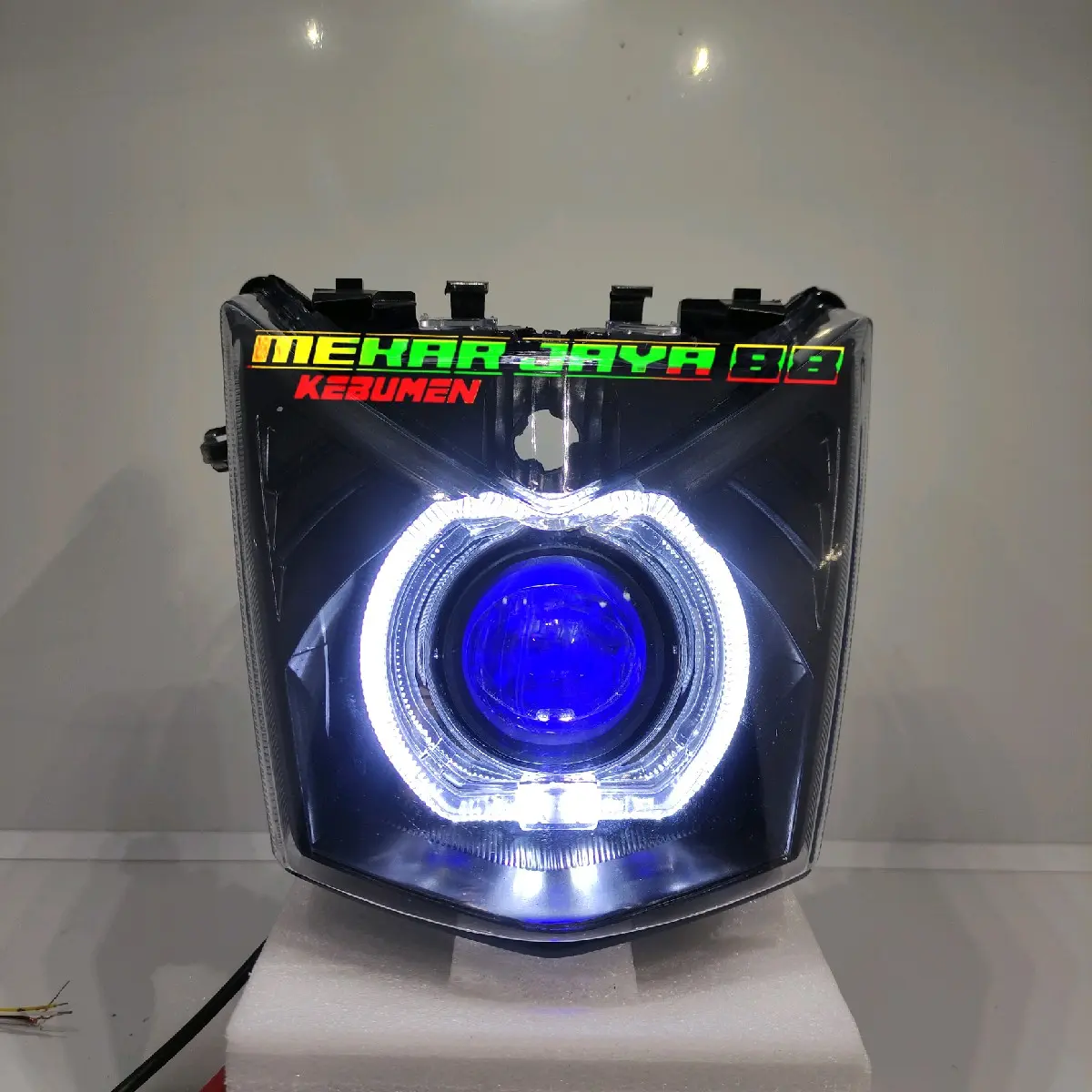 LAMPU DEPAN ALA ALA BILED HONDA BEAT FI SETATER KASAR 2013 SAMPE 2015 Foto Kabel