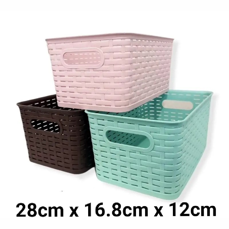 [HZ] - Keranjang Serbaguna / Organizer Box / Rak Kosmetik / Keranjang Bumbu Dapur / Tempat Mainan Anak 2