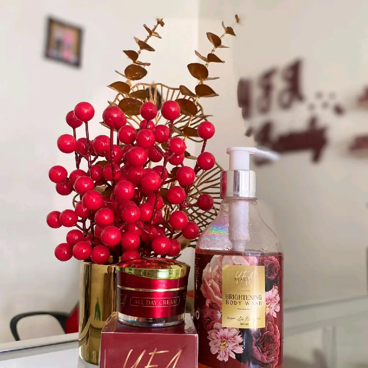 Paket Cream All day and Body Wash whitening