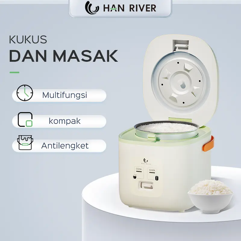 [COD] HAN RIVER HRRC04-03 Rice Cooker Magiccom Portable/ rice cooker mini /Magiccom Mini  Travel version 0.8L 2 variation Color 1