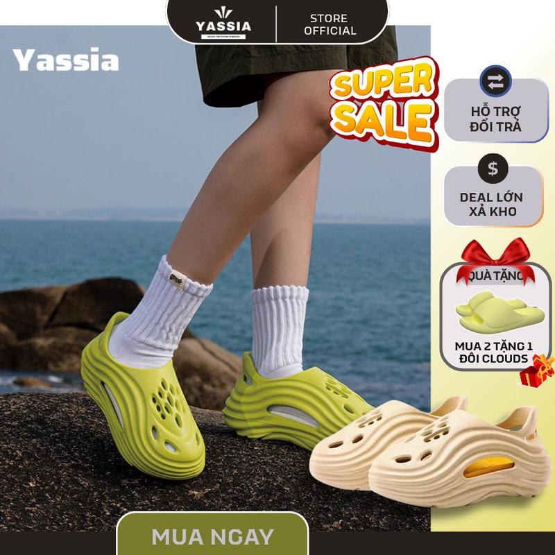  Yassia Dép Đúc YASSIA ALIEN Chống Trơn Trượt Dép Đúc Nguyên Khối Chất Liệu EVA Cao Cấp Thoáng Khí - Xu Hướng Thời Trang 2025 Siêu Bền Tăng Chiều Cao Đa Dạng Màu Sắc 