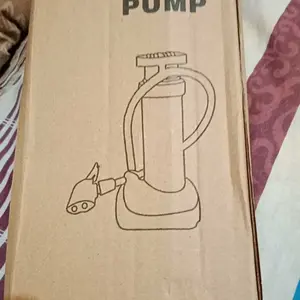 [HJS] Pompa Injak Portable Ban Angin Sepeda Motor Mobil Pipa Ganda kuat /Pompa Double High Pressure